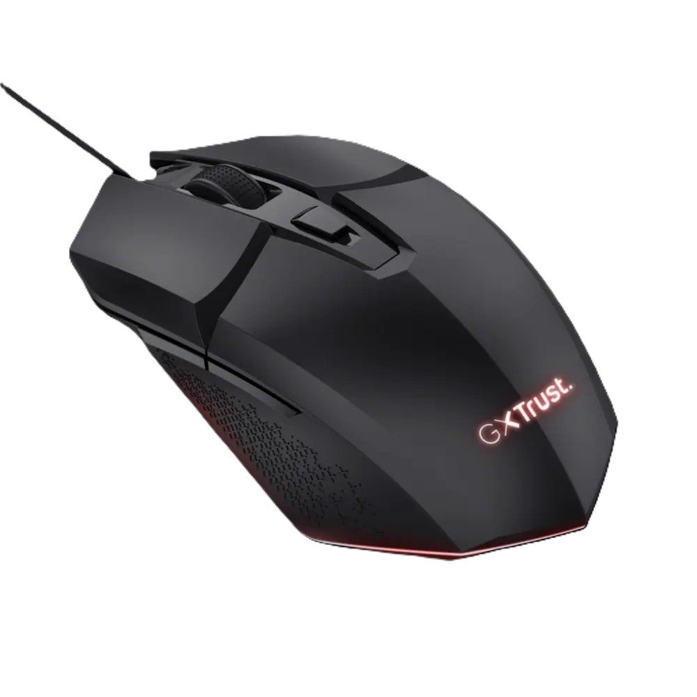 Trust mouse alambrico gamer color negro iluminado - 25036