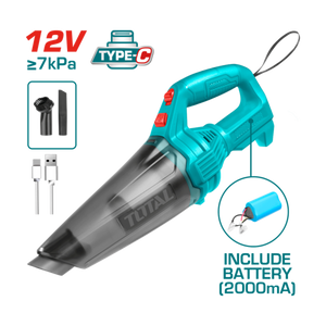 He/aspiradora total auto c/bat tipo c recargable