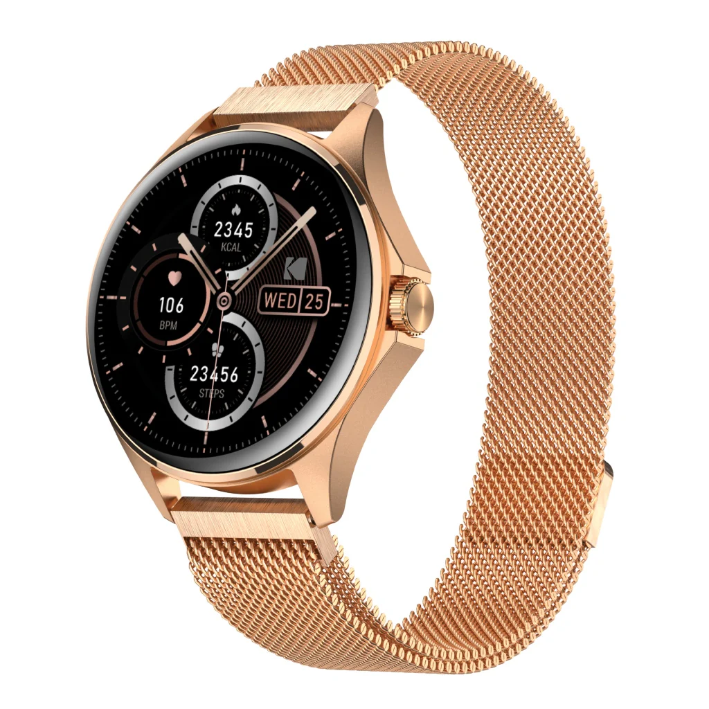 Kodak reloj inteligente SW7211 oro rosa 1,32" full touch Smartwatch Costa Rica