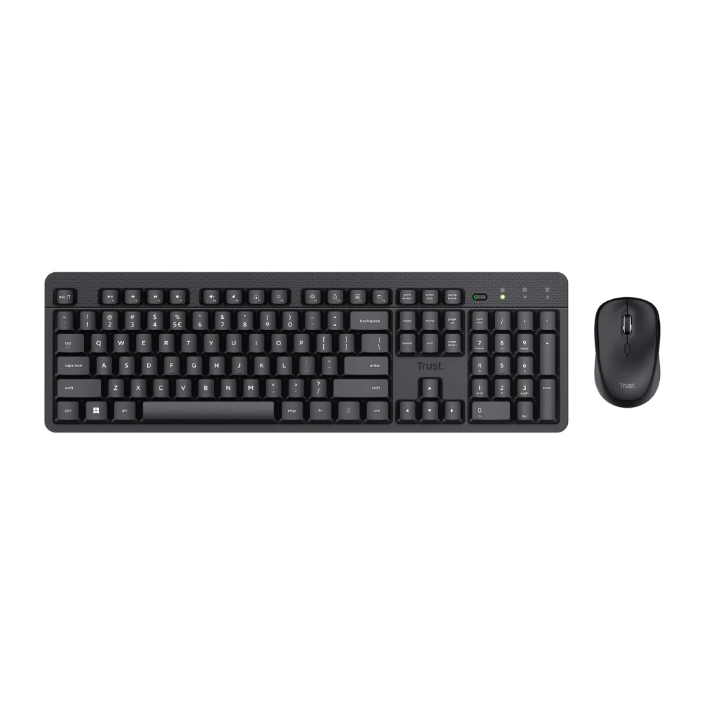 Trust combo de teclado y mouse inalámbricos y silenciosos ES ODY II - 25020 Accesorios Costa Rica