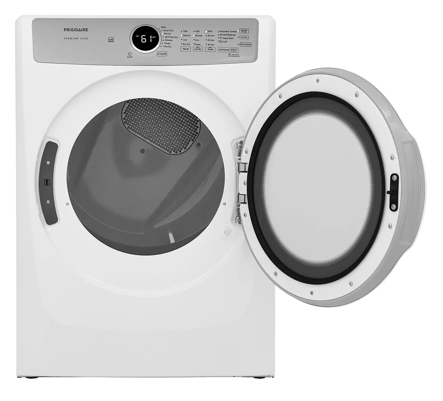 Frigidaire secadora carga frontal gas premium care blanca 21 Kg FDGX22E4EW Costa Rica
