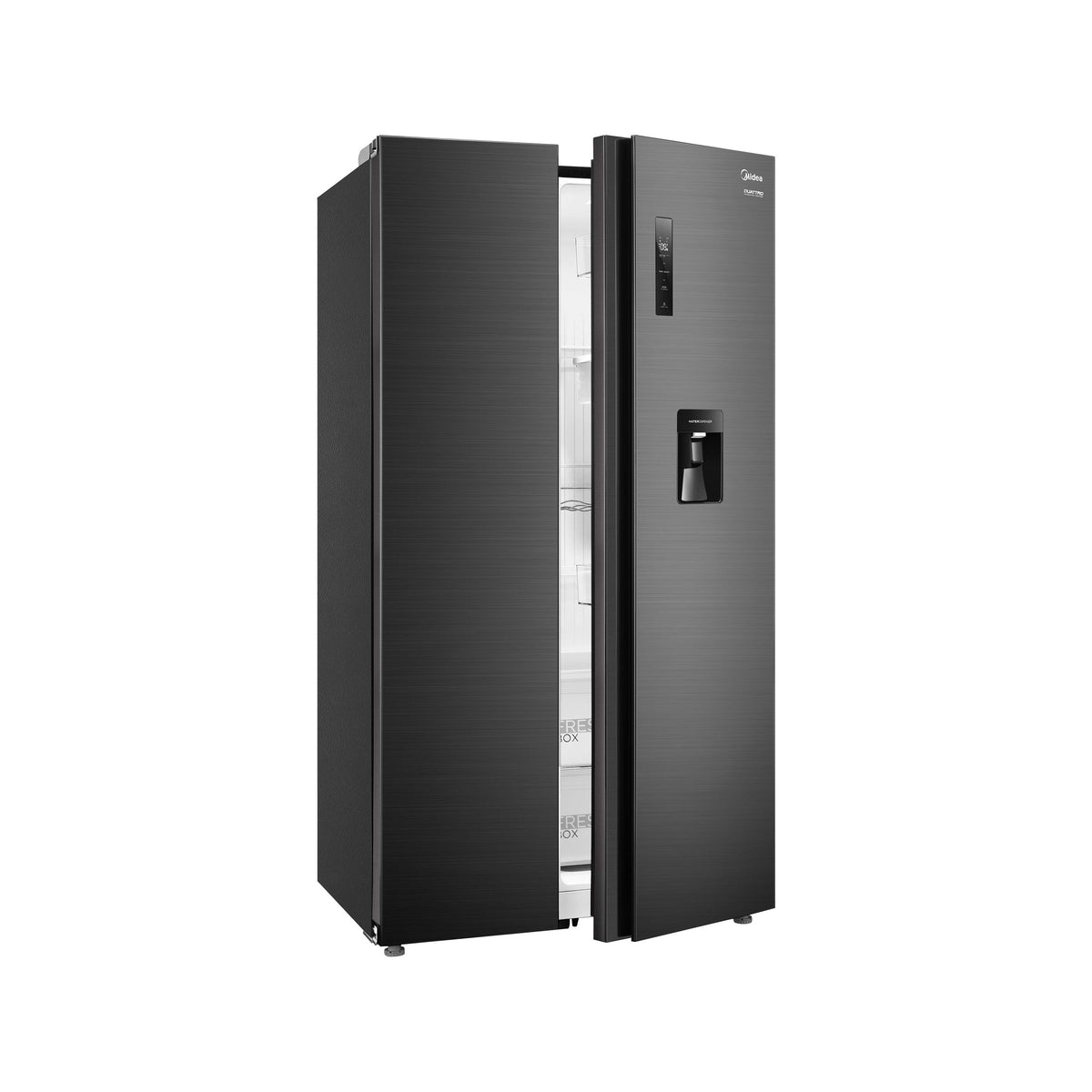 Midea Refrigerador Side by Side Inverter de 20 pies Negro MDRS710FGM28W