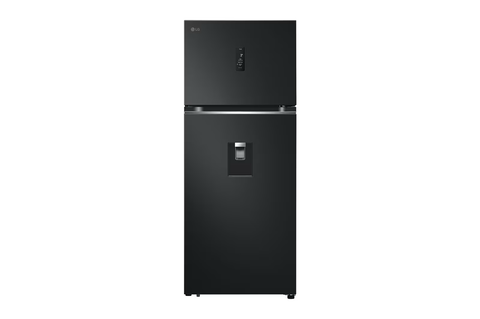 LG Refrigerador Top Freezer 15 pies Inverter color Negro Mate VT40APD con Smart Inverter y ThinQ™ tecnología, frontal