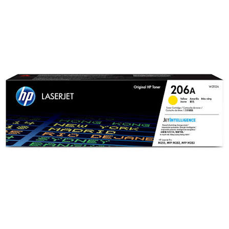 HP toner amarillo #206A W2112A