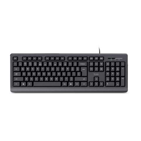 Trust teclado alambrico  primo usb negro 23883