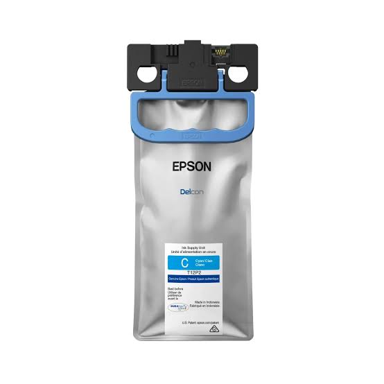 Epson bolsa de tinta para work force EM-C800 cyan hi - T12P200, compatible con impresora WorkForce Pro, tinta pigmentada DURABrite Ultra.