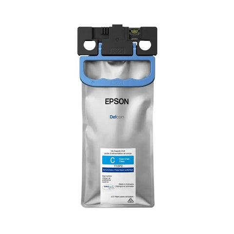 Epson bolsa de tinta para work force EM-C800 cyan hi - T12P200, compatible con impresora WorkForce Pro, tinta pigmentada DURABrite Ultra.