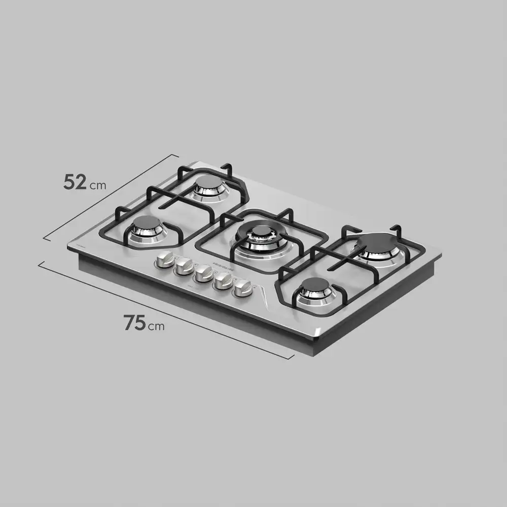 Frigidaire plantilla de gas 30" empotrable 5 quemadores FTGC3050XS Costa Rica