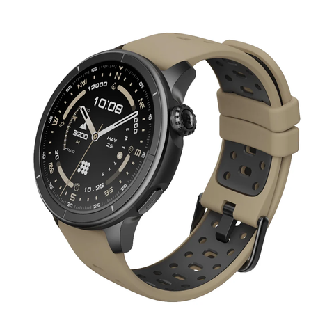 RELOJ CUBITT AURA 2 MOCA, smartwatch con pantalla AMOLED y funciones de salud, deporte y conectividad.