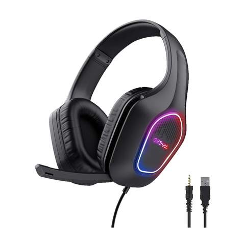 Trust audifonos alambricos gamer iluminacion led multicolor - 25331