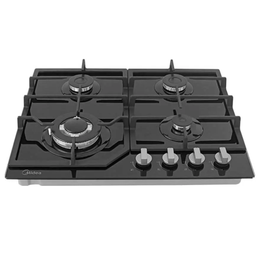 Midea estufa empotrable a gas 24" vidrio color negro MTGB24R3402GG Costa Rica
