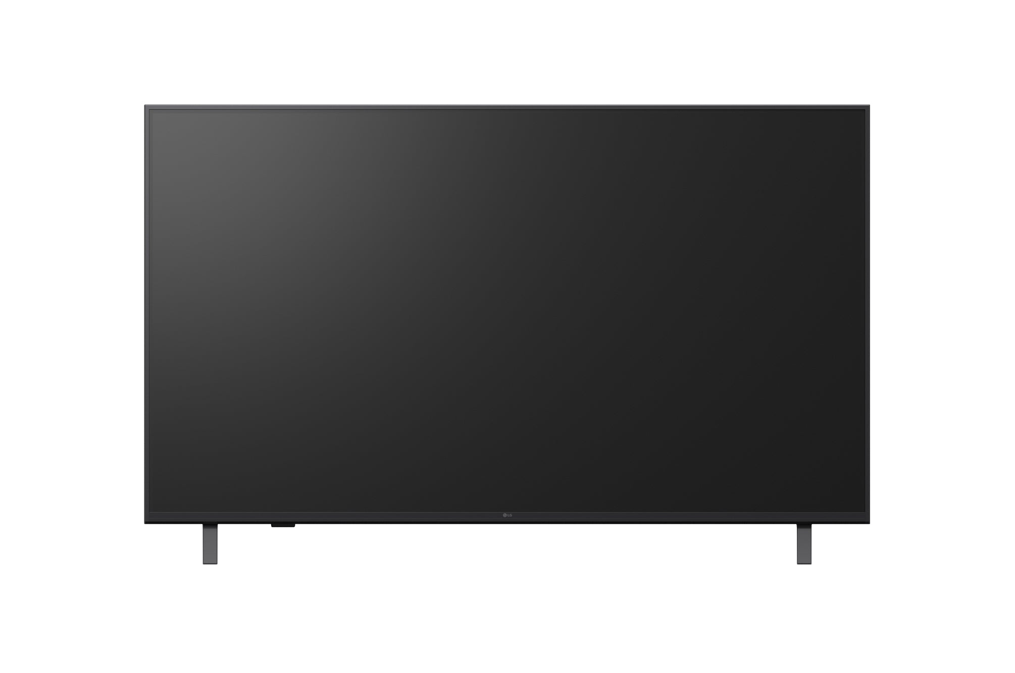 TV Smart 4K para hospitalidad LG 50UK660H negro frente en un diseño moderno.