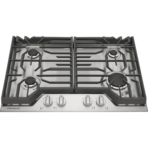 Frigidaire Plantilla De gas empotrable de 30" 4 quemadores Acero inoxidable FCCG3027AS