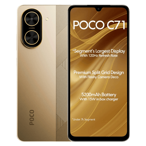 Celular xiaomi poco c71 dorado (4gb_128gb)