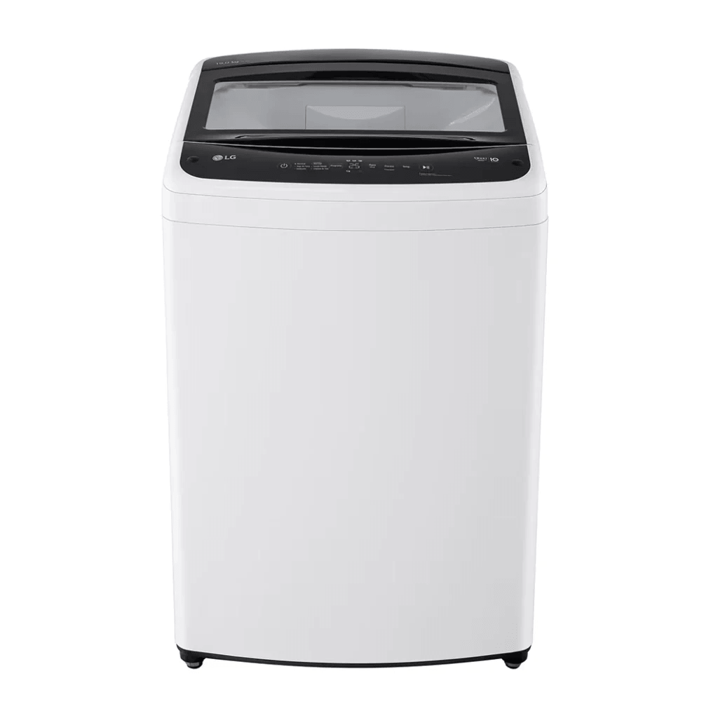 Lavadora automática 16 kg LG WT16WVTM de carga superior color blanco con panel de control