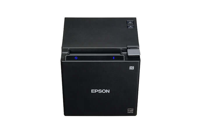 Impresora bluetooth wifi Epson TM-M30II en color negro, ideal para ventas y comercios.