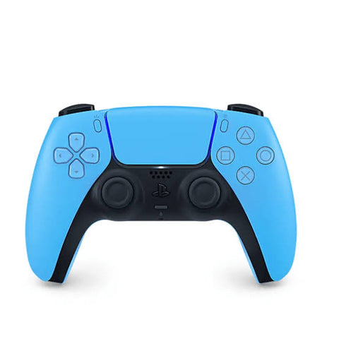 CONTROL SONY PS5 DUALSENSE CELESTE en color Starlight Blue, diseñado para PlayStation 5, con funciones hápticas avanzadas y batería recargable.