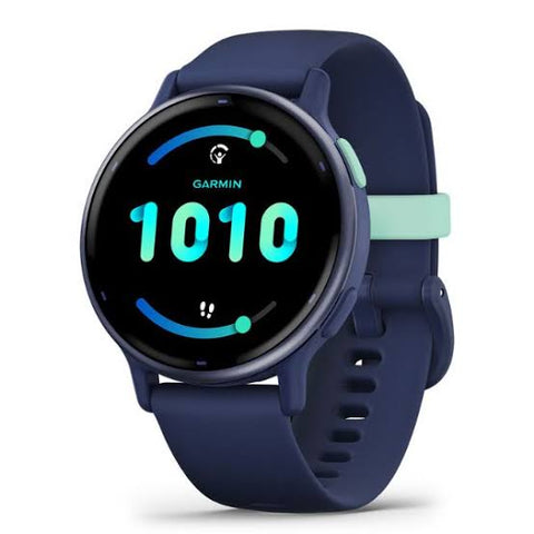 Reloj inteligente GARMIN vívoactive® 5 Azul con pantalla AMOLED y funcionalidad GPS.