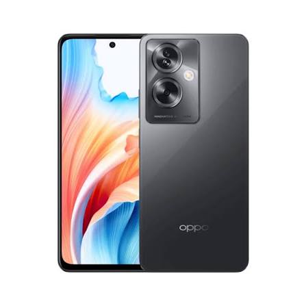 TELEFONO CELULAR OPPO A79 NEGRO (8GB_256GB) mostrando pantalla y diseño elegante