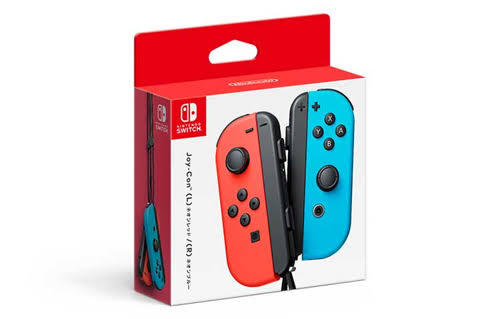 Caja de CONTROL NINTENDO JOYCON AZUL Y ROJO NEON para Nintendo Switch