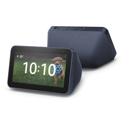 AMAZON ECHO SHOW 5 3rd GEN AZUL smart display with 5.5-inch screen and Alexa integration for smart home control and video calls.