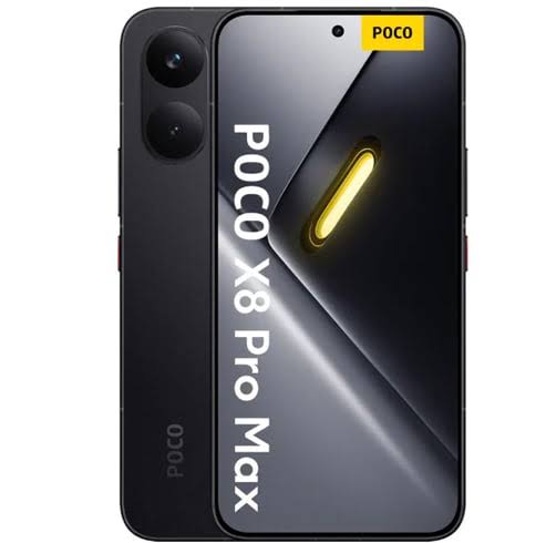 Imagen del CELULAR XIAOMI POCO X8 PRO MAX NEGRO (12GB_512GB) con pantalla AMOLED y diseño moderno.