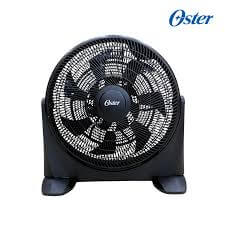 Ventilador de piso de 20 pulgadas OSTER 120W con ajuste de inclinación y diseño eficiente para espacios residenciales y comerciales.