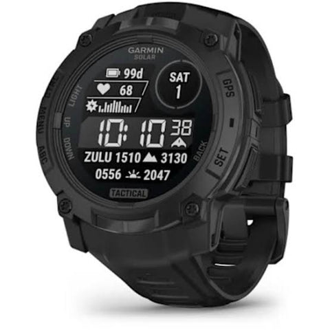 Reloj inteligente GARMIN Instinct® 3 – 50 mm, Solar, Tactical Negro con pantalla y funciones tácticas avanzadas.