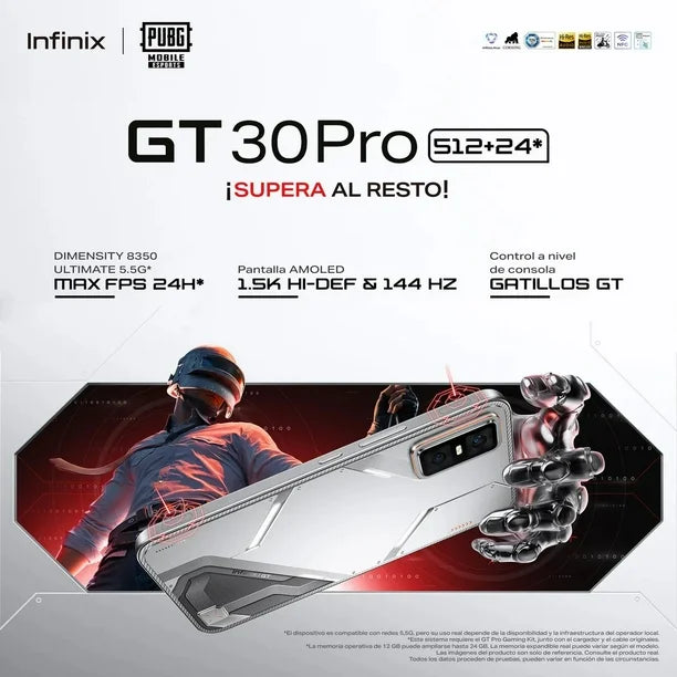 INFINIX GT30 PRO / 256GB 12+12 GB 5G CELULAR Costa Rica