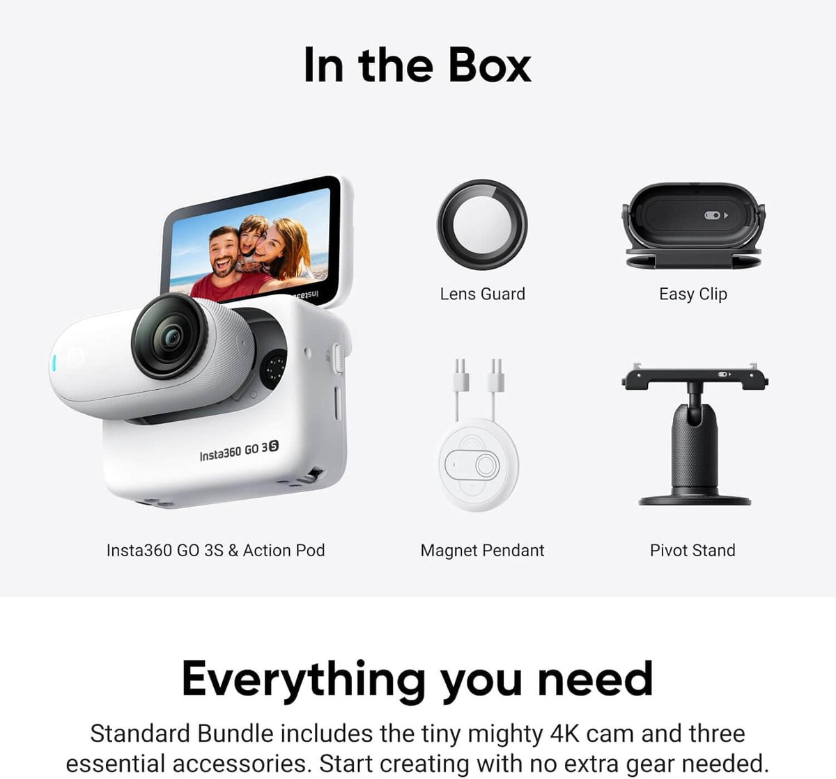 CÁMARA INSTA360 GO 3S STANDARD EDIT WHITE INS-GO-3S-STD-WH Costa Rica