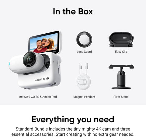 CÁMARA INSTA360 GO 3S STANDARD EDIT WHITE INS-GO-3S-STD-WH Costa Rica