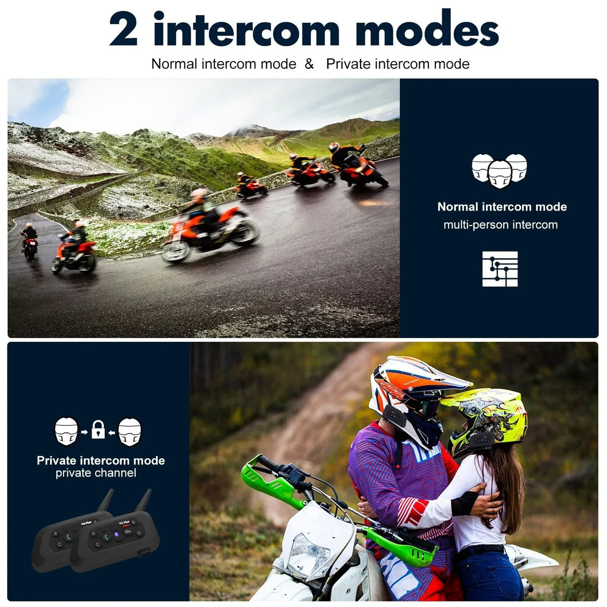 Intercomunicador Para Motocicleta Pack 2 Unidades Largo Alcance - Gatgets Y Otros Productos Costa Rica