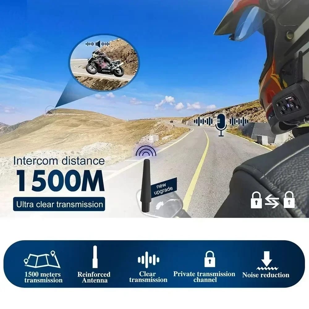 Intercomunicador Para Motocicleta Pack 2 Unidades Largo Alcance - Gatgets Y Otros Productos Costa Rica