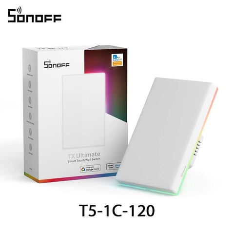 Interruptor inteligente Sonoff TX Ultimate con luz LED 2 CH Apagadores Inteligentes Costa Rica