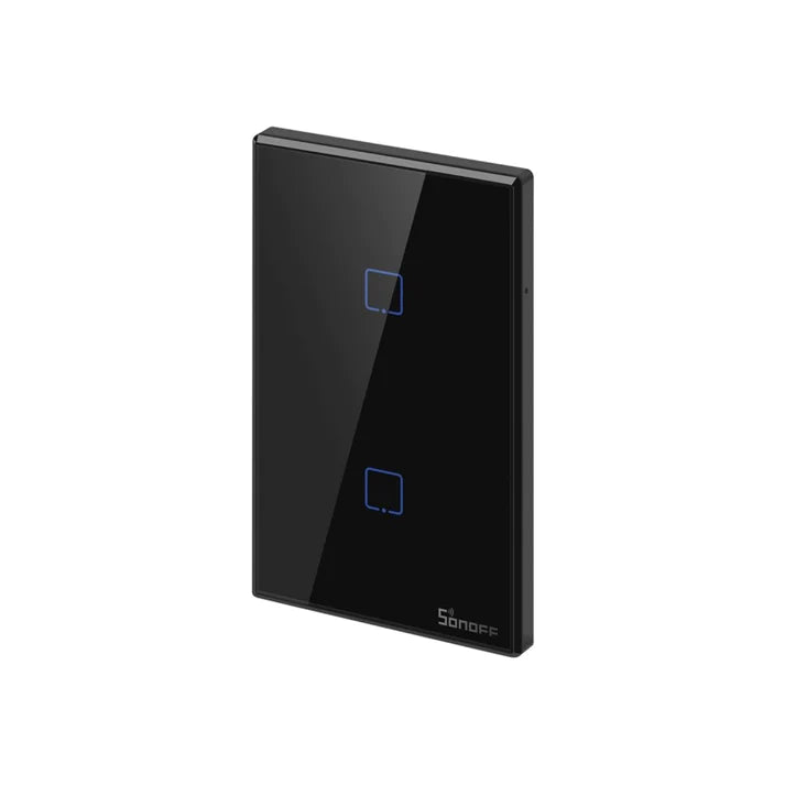 Interruptor Inteligente Sonoff Wi-Fi Rf Tx 2 Botones Negro