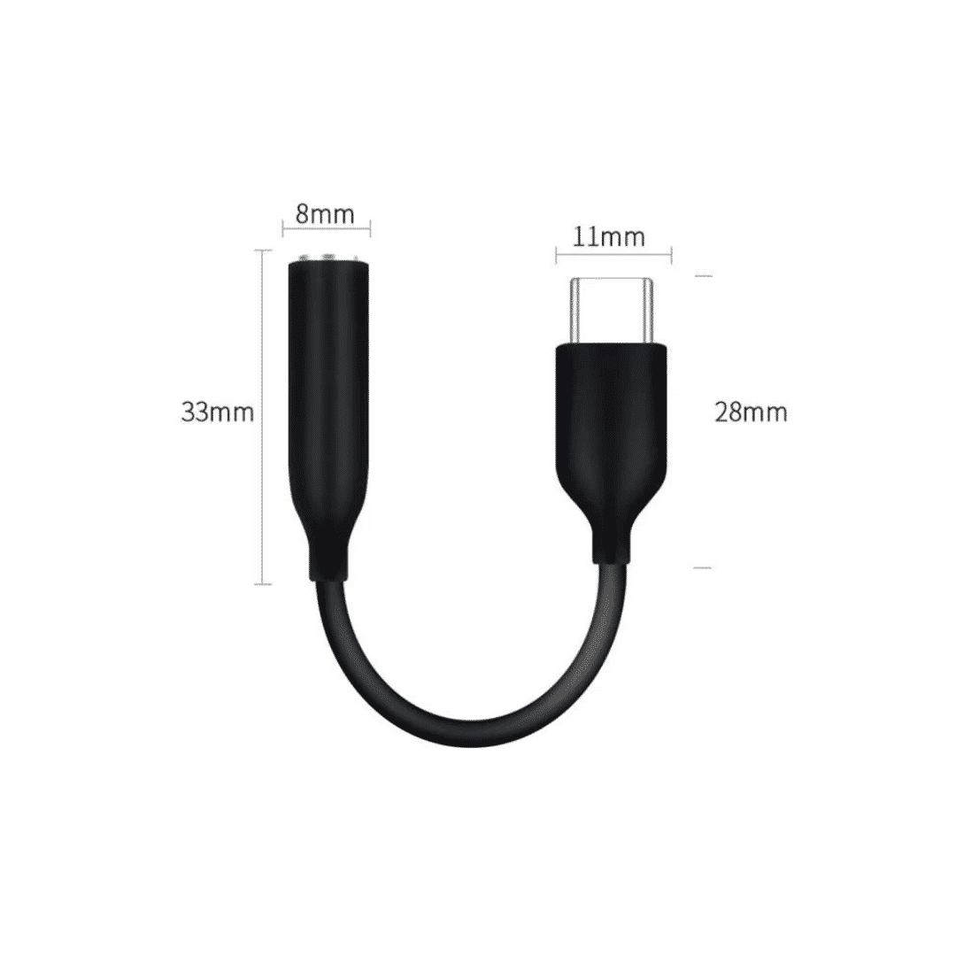 Adaptador Tipo C A Jack De 3.5Mm