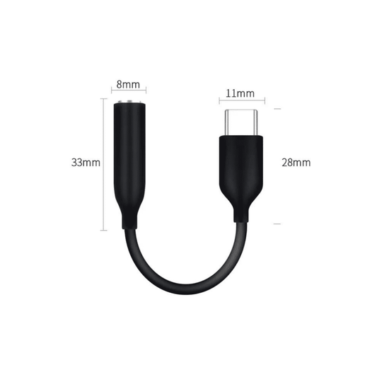 Adaptador Tipo C A Jack De 3.5Mm