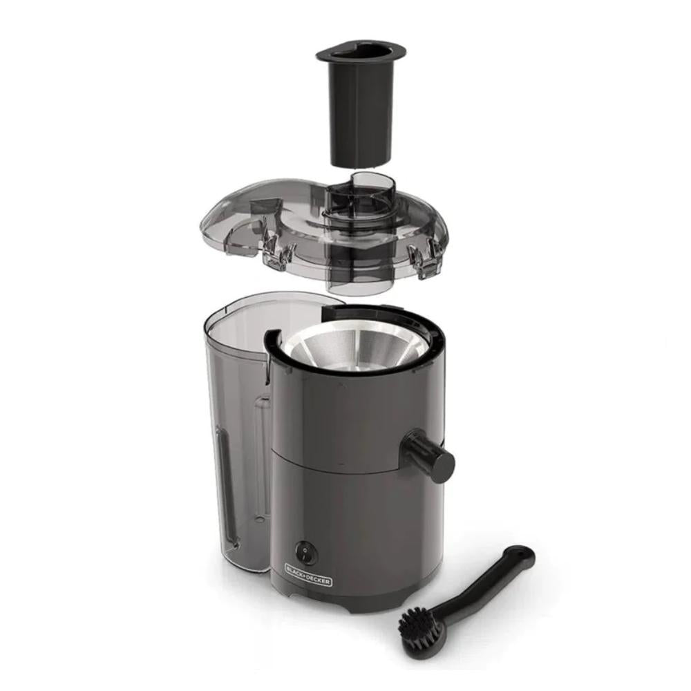 Extractor de Jugos Black+Decker JE2500B-LA 400W Negro con Recipiente para Pulpa