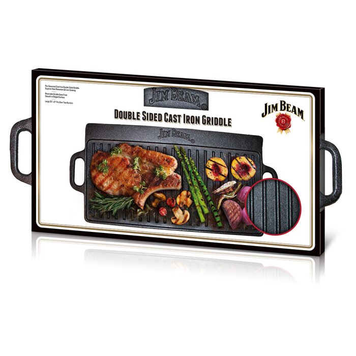 Jim Beam Parrilla | Plancha 50Cm | 20" Hierro Fundido Jb0168 Costa Rica