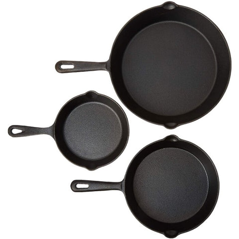 Jim Beam Set Sartenes 15Cm | 20Cm | 25Cm - 6" | 8" | 10" Hierro Fundido 3Pz Jb0195 Costa Rica