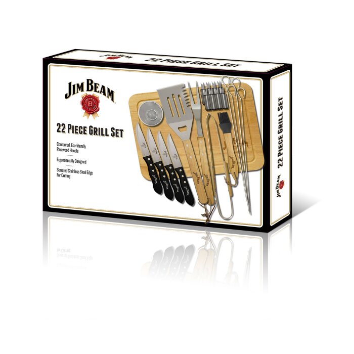 Jim Beam Set Grill Servidor De Alimentos 22Pz Jb0102 Costa Rica