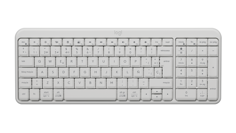 TECLADO LOGITECH K250 INALÁMBRICO BLUETOOTH COMPACTO ESPAÑOL OFF WHITE 920-013446