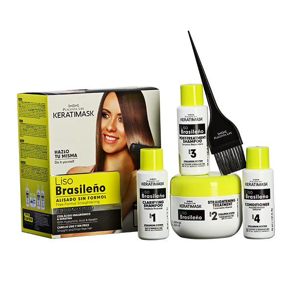 KERATIMASK LISO BRASILEÑO ALISADO SIN FORMOL CON ÁCIDO HIALURÓNICO Y KERATINA