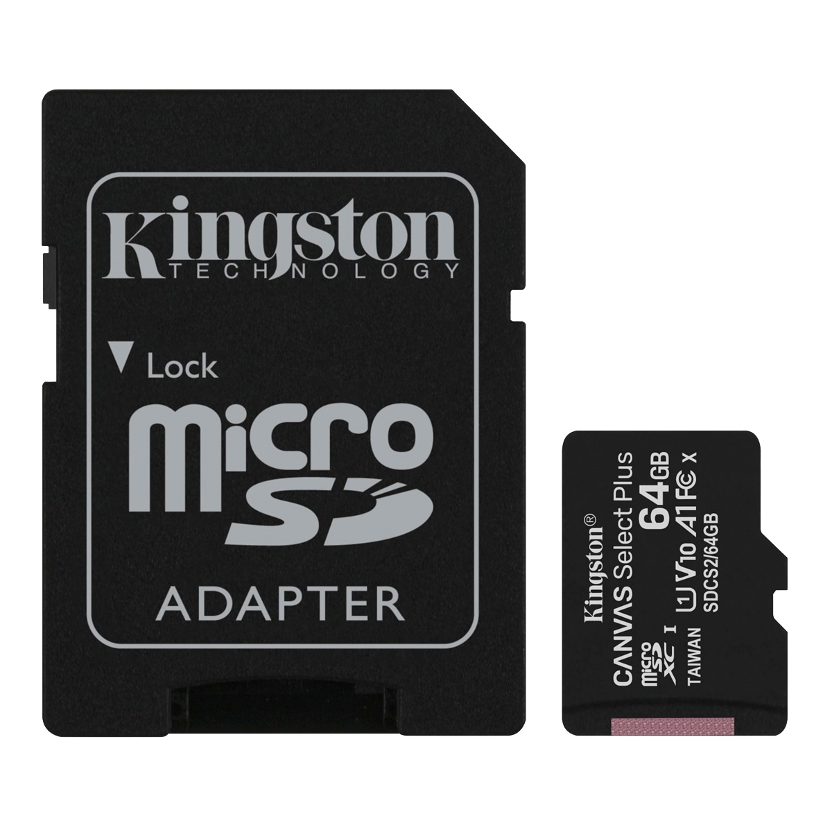 Kingston tarjeta de memoria micro SD canvas c/adaptador (clase 10) SDCS2/64GB Costa Rica