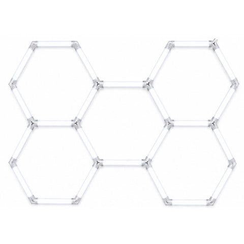 Kit de Luminaria LED Hexagonal Modular 168W 6500K 110-265V