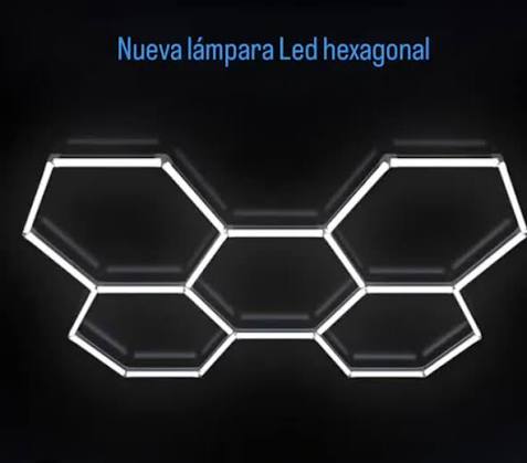 Kit de Luminaria LED Hexagonal Modular 168W 6500K 110-265V