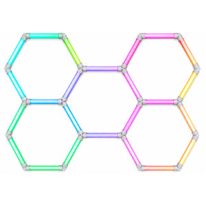 Kit de Luminaria LED Hexagonal Modular RGB 72W 110-265V