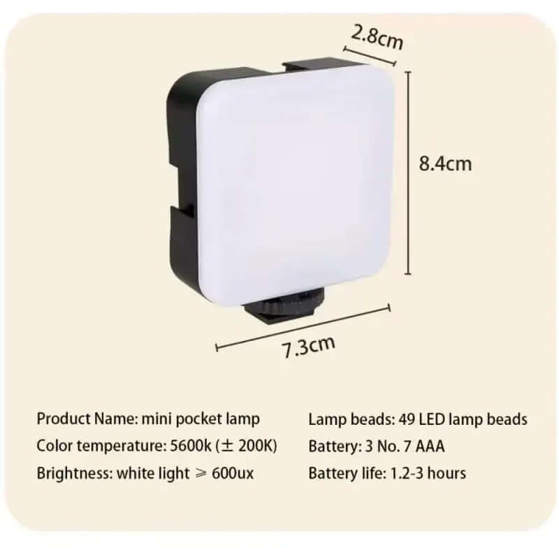 Kit de trípode para teléfono móvil con luz de relleno LED, con micrófono, transmisión en vivo, Mini luz de relleno portátil Gatgets Y Otros Productos Costa Rica