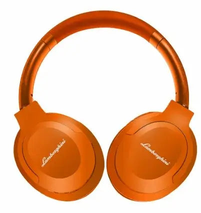 Headset Lamborghini Huracan naranja, auriculares de diseño elegante en color naranja.