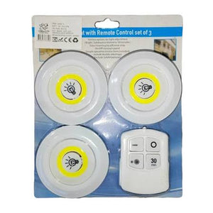 Juego de 3 Lámparas LED de 3W con Batería